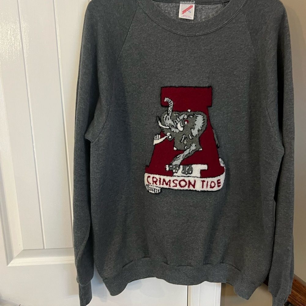 Alabama crimson tide vintage appliqué sweet shirt women’s xL - Picture 2 of 7
